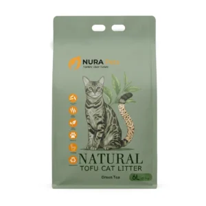 NuraPets Tofu Cat Litter Green Tea Flavor 6L