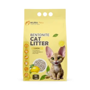 NuraPets Bentonite Cat Litter Lemon Flavor 5L