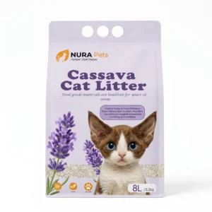NuraPets Cassava Cat Litter Lavender Flavor 8L