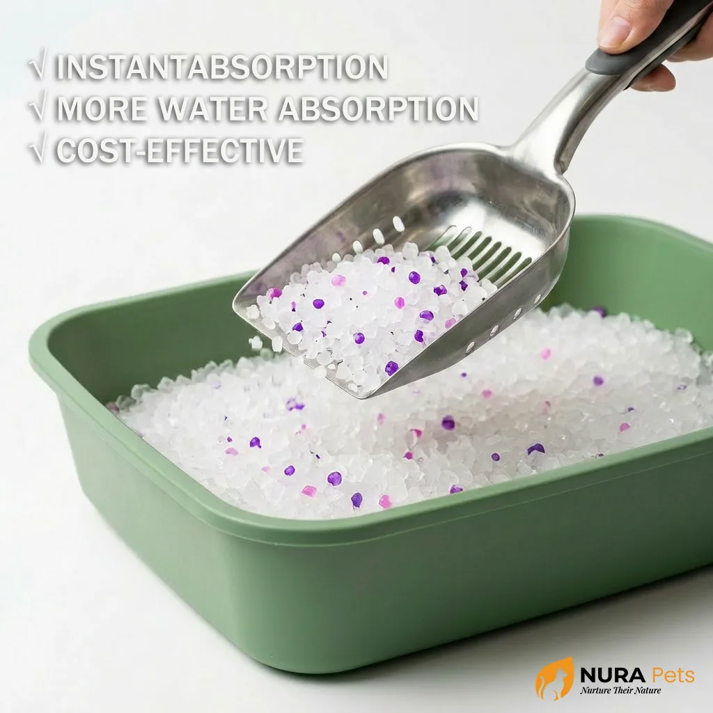 NuraPets Silica Cat Litter Lavender Flavor 3.8L (2)