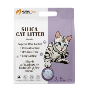 NuraPets Silica Cat Litter Lavender Flavor 3.8L