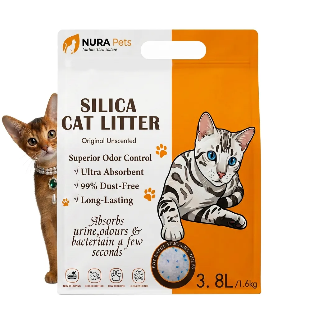 NuraPets Silica Cat Litter Silica Original Flavor 3.8L (2)