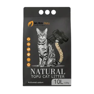NuraPets Tofu Cat Litter Activated Carbon Flavor 10L