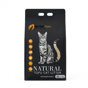 NuraPets Tofu Cat Litter Activated Carbon Flavor 6L