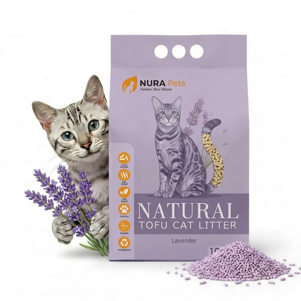 NuraPets Tofu Cat Litter Lavender Flavor 10L (2)
