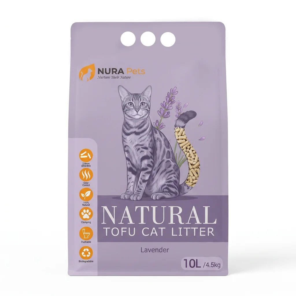 NuraPets Tofu Cat Litter Lavender Flavor 10L