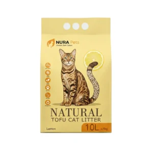 NuraPets Tofu Cat Litter Lemon Flavor 10L