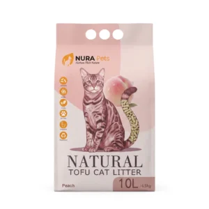 NuraPets Tofu Cat Litter Peach Flavor 10L